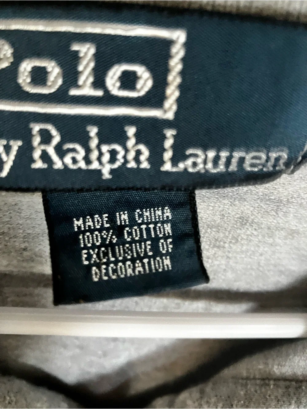 Ralph Lauren Light Gray Men's Polo with Navy Pony